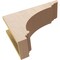 Ekena Millwork 6"W x 18"D x 12"H Classic Hughes Rough Cedar Woodgrain TimberThane Corbel, Primed Tan CORUR06X18X12HUGRCPR - alternate 2